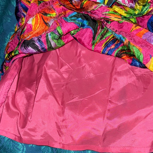 Beautiful Floral Summer Dress Vibrant S 80’s/90’s - Picture 7 of 9